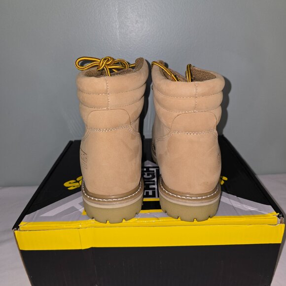 Lehigh Safety Steel Toe Work Boots 5030; Men's 9.5D, Tan, New in Box - Picture 4 of 10